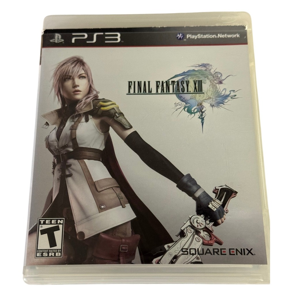 Square Enix Final Fantasy XIII PS3 NTSC Excellent Complete CIB RPG Lightning